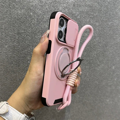 Armor Magnetic Bracket Case for Apple iPhone