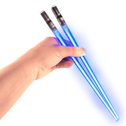 Glowing Lightsaber Chopsticks | LED Light-Up Sushi & Noodle Utensils
