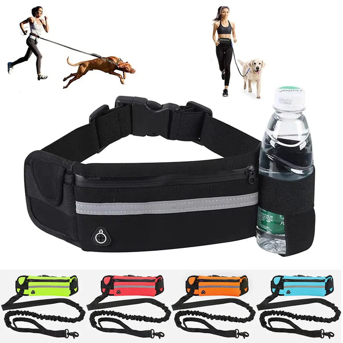 Hands-Free Dog Leash for Jogging, Hiking & Night Walks