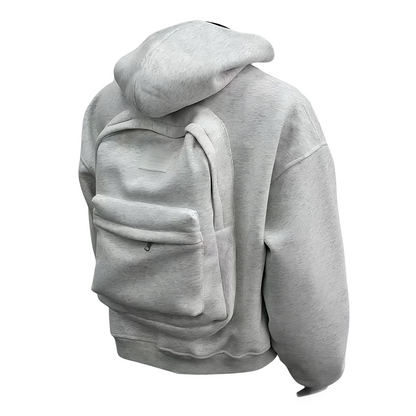 Hoodie with Integrated Backpack | Travel Smarter, Move Freer