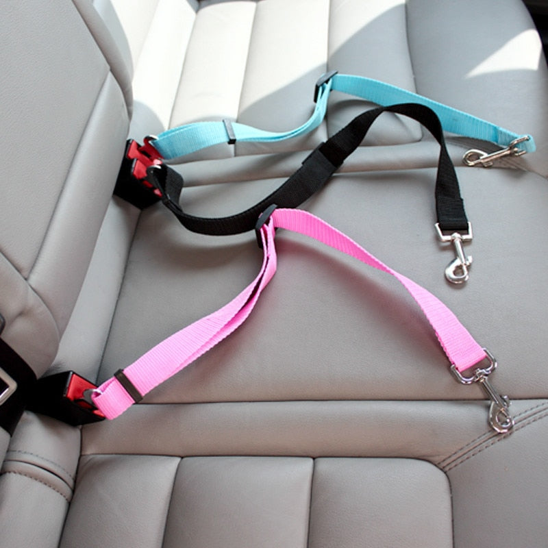 Pet Car Seat Belt Adjustable Harness | Secure, Comfortable Car Travel for Dogs