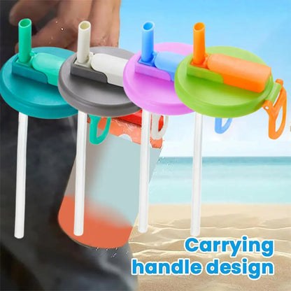 Soda Can Lids with Silicone Straws | Keep Drinks Fresh, Spill-Free & Eco-Friendly
