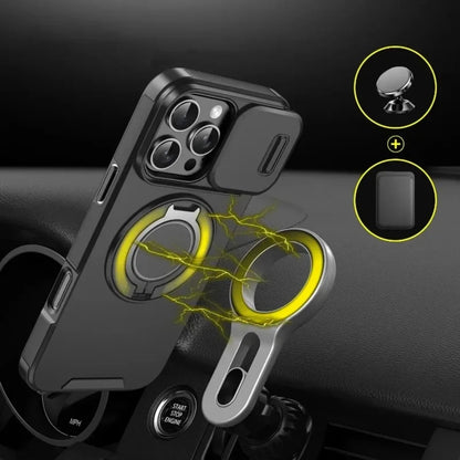 Armor Magnetic Bracket Case for Apple iPhone