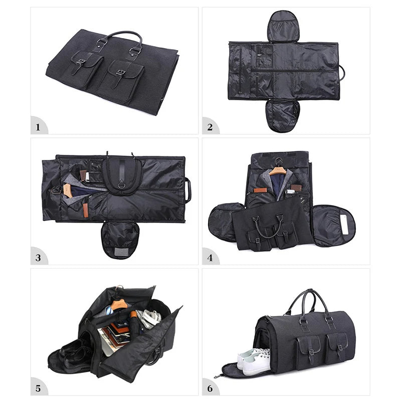 Multifunctional Travel Duffel Bag |  2-in-1 Garment & Carry-On Solution