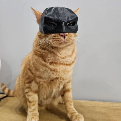 3D-Printed Bat Cat Mask – Whimsical Costume for Playful Felines