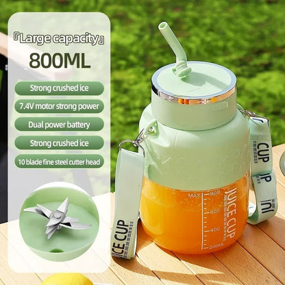Portable Juicer Blender | Wireless, Rechargeable & 800ml Large Capacity
