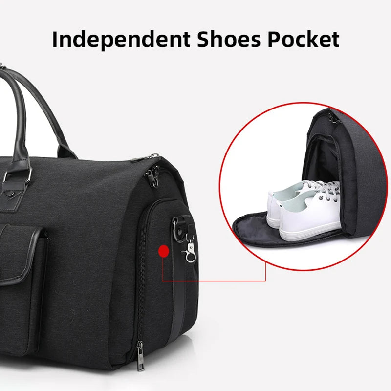 Multifunctional Travel Duffel Bag |  2-in-1 Garment & Carry-On Solution