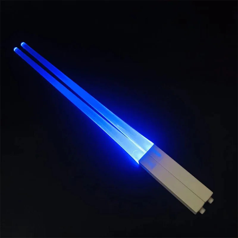 Glowing Lightsaber Chopsticks | LED Light-Up Sushi & Noodle Utensils