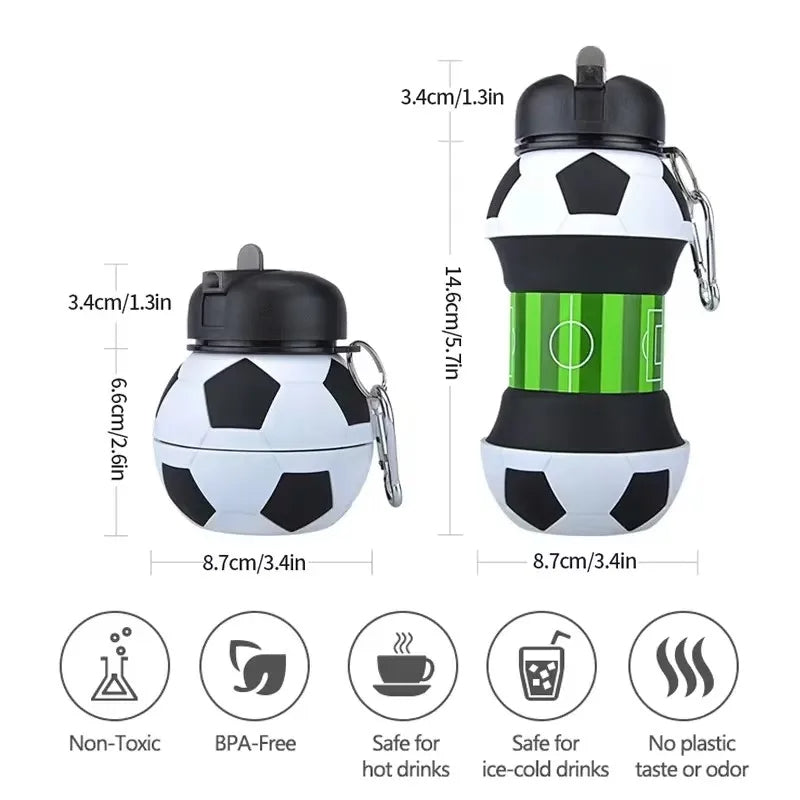 Fun Foldable Sports Ball Bottle