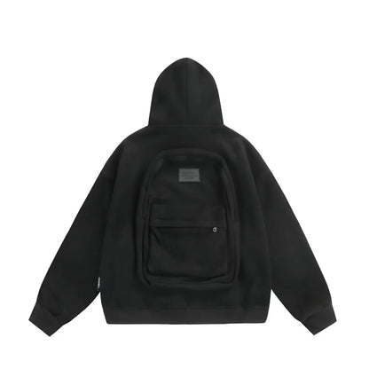 Hoodie with Integrated Backpack | Travel Smarter, Move Freer