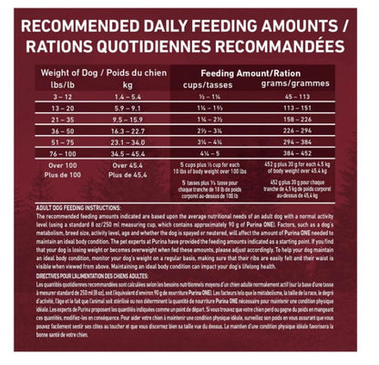 Purina ONE True Instinct Beef & Bison, Dry Dog Food, 6.8-12.4 kg (CANADA ONLY)